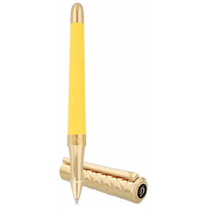 S.T. Dupont Rollerball Pen - Liberté Yellow Lacquer and Gold Metal Trim | DP462680 ,