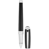 S.T. Dupont Rollerball Pen - Line D Black Lacquer and Silver Palladium | DP412100L ,