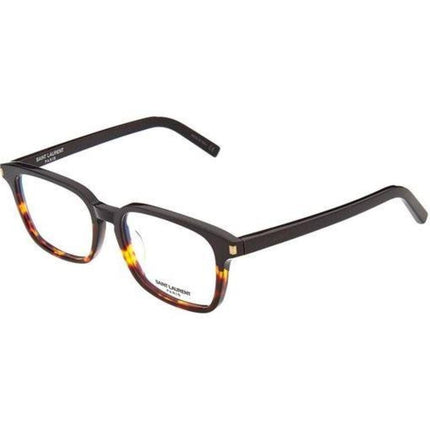 Saint Laurent Men's Eyeglasses - Black Havana Plastic Frame | SAINT LAURENT SL7F 004 ,