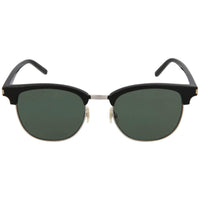 Saint Laurent Men's Sunglasses - Green Lens Black Square Frame | SAINT LAURENT SL108 5 ,