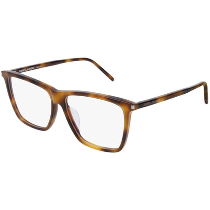 Saint Laurent Unisex Eyeglasses - Havana Plastic Square | SAINT LAURENT SL260F 003 ,
