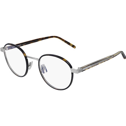 Saint Laurent Unisex Eyeglasses - Havana Round Full-Rim Frame | SAINT LAURENT SL125 5 ,