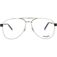 Saint Laurent Unisex Eyeglasses - Silver Aviator Frame | SAINT LAURENT SLM54 2 ,