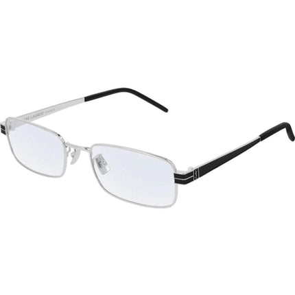 Saint Laurent Unisex Eyeglasses - Silver Rectangular Frame | SAINT LAURENT SLM50 2 ,