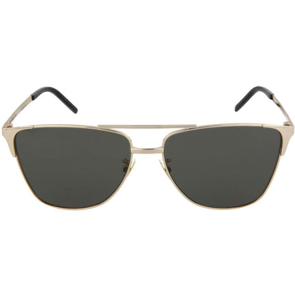 Saint Laurent Unisex Sunglasses - Grey Lens Gold Metal Frame | SAINT LAURENT SL280 5 ,