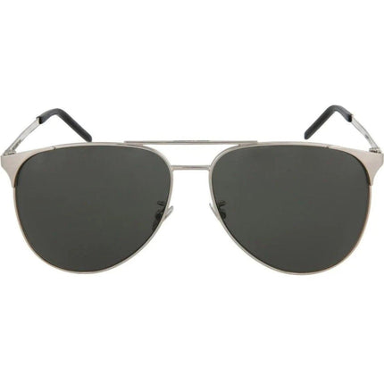 Saint Laurent Unisex Sunglasses - Grey Lens Silver Frame | SAINT LAURENT SL279 3 ,