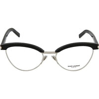 Saint Laurent Women's Eyeglasses - Black Silver Cat Eye Frame | SAINT LAURENT SL218 2 ,