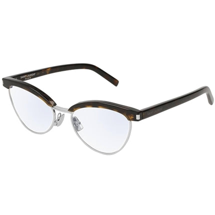 Saint Laurent Women's Eyeglasses - Havana Plastic Cat Eye | SAINT LAURENT SL218 003 ,