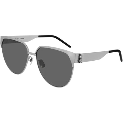 Saint Laurent Women's Sunglasses - Grey Lens Silver Frame | SAINT LAURENT SLM43F 3 ,