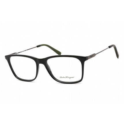 Salvatore Ferragamo Men's Eyeglasses - Black/Matte Ruthenium Metal Frame | SF2876 021 ,