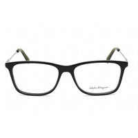 Salvatore Ferragamo Men's Eyeglasses - Black/Matte Ruthenium Metal Frame | SF2876 021 ,
