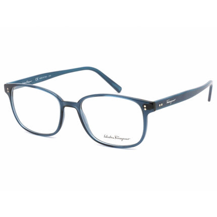 Salvatore Ferragamo Men's Eyeglasses - Blue Marble Rectangular Frame | SF2915 402 ,