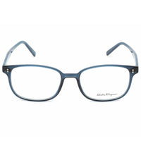 Salvatore Ferragamo Men's Eyeglasses - Blue Marble Rectangular Frame | SF2915 402 ,