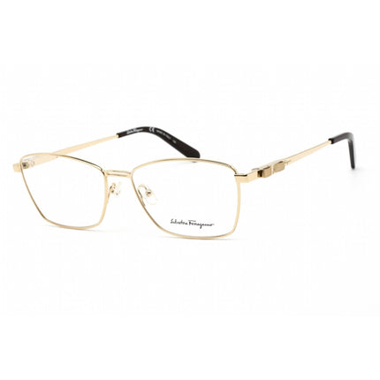 Salvatore Ferragamo Men's Eyeglasses - Cat Eye Shiny Gold Metal Frame | SF2198 717 ,