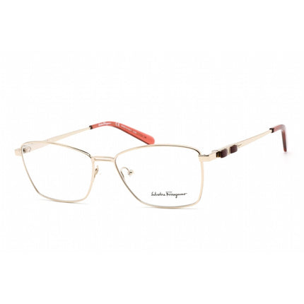 Salvatore Ferragamo Men's Eyeglasses - Cat Eye Shiny Light Gold Frame | SF2198 729 ,