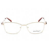 Salvatore Ferragamo Men's Eyeglasses - Cat Eye Shiny Light Gold Frame | SF2198 729 ,