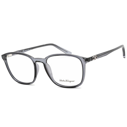 Salvatore Ferragamo Men's Eyeglasses - Crystal Grey Rectangular Frame | SF2895 057 ,