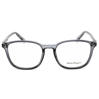 Salvatore Ferragamo Men's Eyeglasses - Crystal Grey Rectangular Frame | SF2895 057 ,