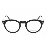 Salvatore Ferragamo Men's Eyeglasses - Full Rim Round Black Plastic Frame | SF2906 001 ,