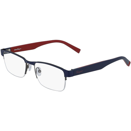 Salvatore Ferragamo Men's Eyeglasses - Matte Blue | SALVATORE FERRAGAMO SF2186 427 ,