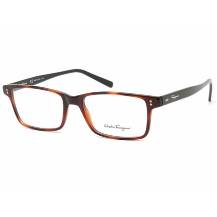 Salvatore Ferragamo Men's Eyeglasses - Tortoise/Black Rectangular Frame | SF2914 241 ,