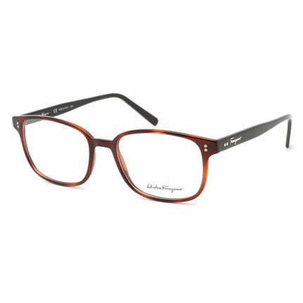 Salvatore Ferragamo Men's Eyeglasses - Tortoise/Black Rectangular Frame | SF2915 241 ,