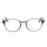 Salvatore Ferragamo Men's Eyeglasses - Transparent Blue Plastic Round | SF2940 456 ,
