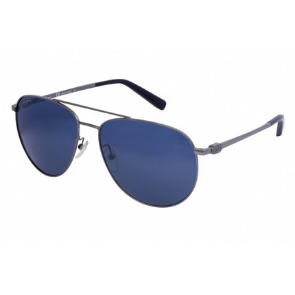 Salvatore Ferragamo Men's Sunglasses - Blue Lens Dark Gunmetal Aviator | SF157S 015 ,