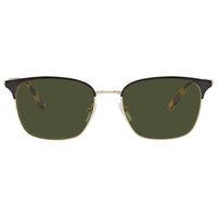 Salvatore Ferragamo Men's Sunglasses - Green Lens Black and Shiny Gold | SF180S 017 ,