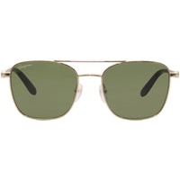 Salvatore Ferragamo Men's Sunglasses - Green Lens Gold Metal Frame | SF158S 717 ,