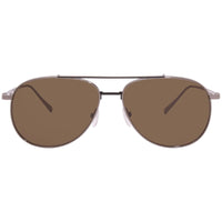 Salvatore Ferragamo Men's Sunglasses - Shiny Gunmetal Aviator Frame | SF201S 035 ,