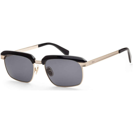 Salvatore Ferragamo Unisex Sunglasses - Black/Gold Frame | SALVATORE FERRAGAMO263S 17 ,