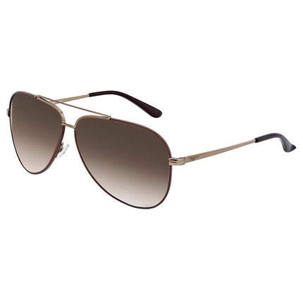 Salvatore Ferragamo Unisex Sunglasses - Dark Brown Lens Full-Rim Frame | SF131S 211 ,
