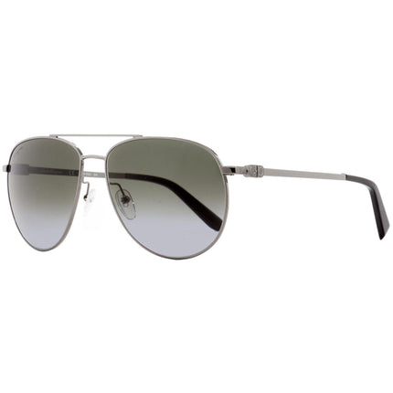 Salvatore Ferragamo Unisex Sunglasses - Dark Grey Gradient Lens Aviator | SF157S 069 ,