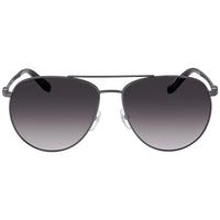 Salvatore Ferragamo Unisex Sunglasses - Dark Grey Gradient Lens Aviator | SF157S 069 ,