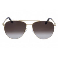Salvatore Ferragamo Unisex Sunglasses - Gold Frame Grey Gradient Lens | SF157S 717 ,