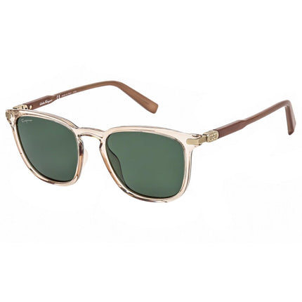 Salvatore Ferragamo Unisex Sunglasses - Green Gradient Lens Champagne | SF881S 690 ,