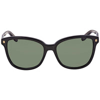 Salvatore Ferragamo Unisex Sunglasses - Green Lens Black Square Frame | SF815S 001 ,