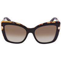 Salvatore Ferragamo Unisex Sunglasses - Grey Gradient Lens Cat Eye Frame | SF814S 006 ,