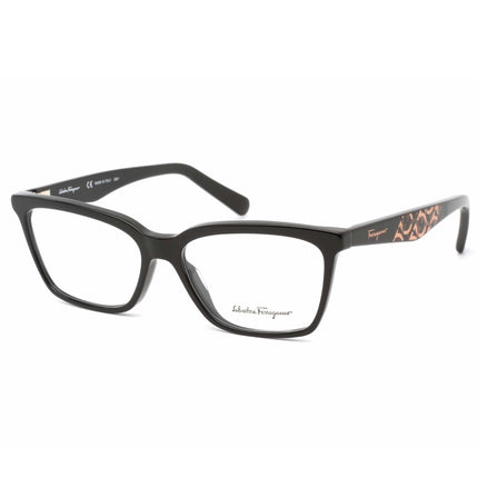 Salvatore Ferragamo Women's Eyeglasses - Black Rectangular Full-Rim Frame | SF2904 001 ,