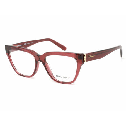 Salvatore Ferragamo Women's Eyeglasses - Burgundy Cat-Eye Plastic Frame | SF2893 604 ,
