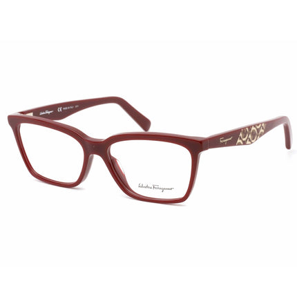 Salvatore Ferragamo Women's Eyeglasses - Burgundy Full-Rim Plastic Frame | SF2904 601 ,