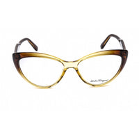 Salvatore Ferragamo Women's Eyeglasses - Cat Eye Brown Gradient Frame | SF2853 250 ,
