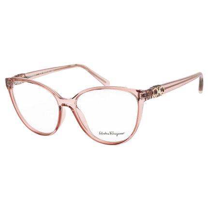 Salvatore Ferragamo Women's Eyeglasses - Crystal Rose Cat-Eye Frame | SF2901 610 ,