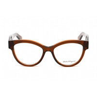 Salvatore Ferragamo Women's Eyeglasses - Deep Caramel Plastic Cat Eye | SF2934 206 ,