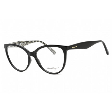 Salvatore Ferragamo Women's Eyeglasses - Full Rim Black Acetate Cat Eye | SF2933 001 ,