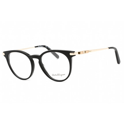 Salvatore Ferragamo Women's Eyeglasses - Full Rim Black Plastic Round | SF2927 001 ,