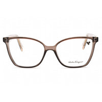Salvatore Ferragamo Women's Eyeglasses - Full Rim Crystal Grey Plastic | SF2868 057 ,