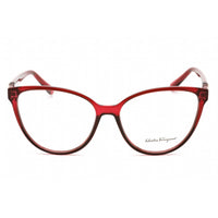Salvatore Ferragamo Women's Eyeglasses - Full Rim Crystal Wine Acetate | SF2901 612 ,