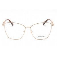 Salvatore Ferragamo Women's Eyeglasses - Full Rim Rose Gold Metal Frame | SF2217 688 ,